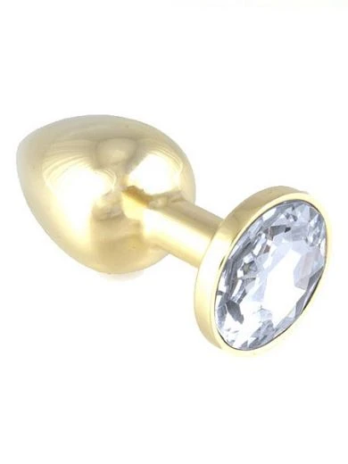 Buttplug Mit Klarem Kristall (140g) 1 Buttplug Mit Klarem Kristall (140g)