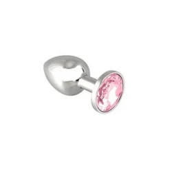 Erotic Fashion Ra8015 Butt Plug XS Mit Cristal. Rosa Metall Durchmesser 2.4 X 5.7 Cm. 1er-