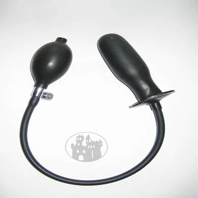 Latex Anal-Plug Mit Schlauch Und Handpumpe, Getaucht 1 Latex Anal-Plug Mit Schlauch Und Handpumpe, Getaucht