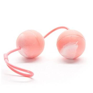 Duo Balls Unisex Liebeskugeln Super Soft Pink/Weiß Mit Innenkugeln 1 Duo Balls Unisex Liebeskugeln Super Soft Pink/Weiß Mit Innenkugeln