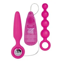 Vibrierendes Buttplug-Set In Pink
