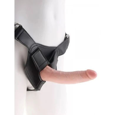 King Cock Strap-On Mit Dildo (17,5 Cm), Haut 1 King Cock Strap-On Mit Dildo (17,5 Cm), Haut
