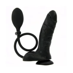 Alternative view of Inflatable Suction Cup Dildo In Schwarz