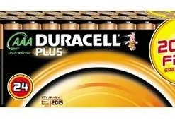 Duracell Batterie Plus Micro AAA 20er + 4 Gratis Sonderpack