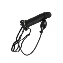 Inflatable Strap-On: Aufpumpbarer Strap-On (hohl), Schwarz