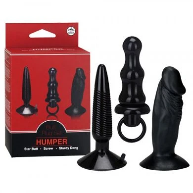 Humper: Analplug-Set, Schwarz 2 Humper: Analplug-Set, Schwarz – Bild 2