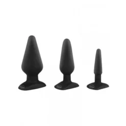 Malesation Classig Plug Set: Analplug-Set, Schwarz