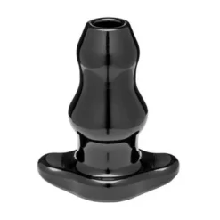 Alternative view of PERFECT FIT - DOUBLE TUNNEL PLUG LARGE BLACK