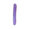 Doc Johnson - Crystal Jellies Jr. Double Dong - 12 Inch - Lila