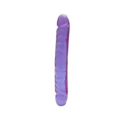 Doc Johnson - Crystal Jellies Jr. Double Dong - 12 Inch - Lila