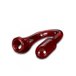 Ass-X Ass-Lock: Penis-/Hodenring Mit Analplug, Weinrot