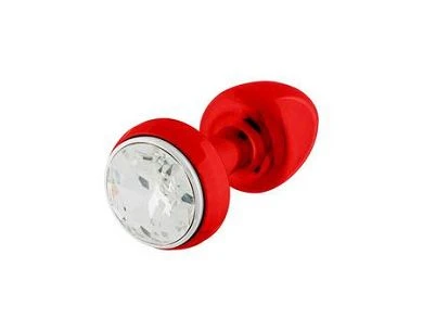 Diogol Vibro-Buttplug Mit Kristall, Rot 2 Diogol Vibro-Buttplug Mit Kristall, Rot – Bild 2