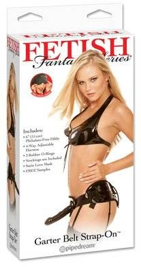 Fetish Fantasy Series Garter Belt 6" Strap-on. Black 1 Fetish Fantasy Series Garter Belt 6" Strap-on. Black