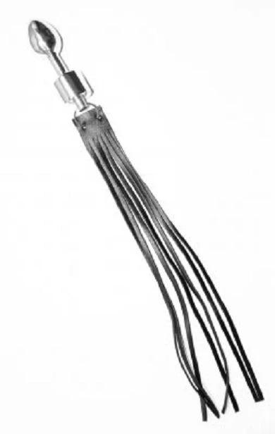 Butt-Plug Mit Leder-Peitsche 1 Butt-Plug Mit Leder-Peitsche