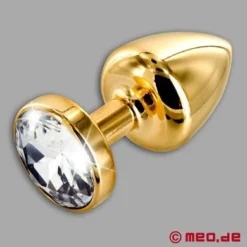 Anal Juwel Gold Star Diamante? Luxus Buttplug Mit Kristall