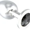 Erotic Fashion Analplug. Metall. Silber Sowie Schwarz Metall 9.7 Cm Lang. 1er-Pack (1 X 1