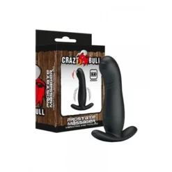 Crazy Bull Prostate Massager: Vibro Analplug, Schwarz