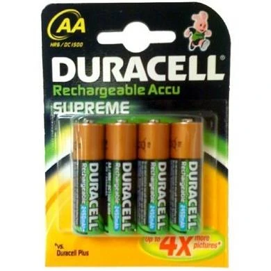 Duracell Supreme Akku (AA. HR6. 1.2 Volt. 2.400mAH) 4 Stück 1 Duracell Supreme Akku (AA. HR6. 1.2 Volt. 2.400mAH) 4 Stück
