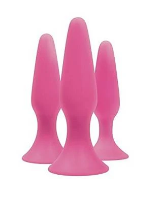 NS Novelties Sliders - 3 Pieces Trainer Kit Analplug - Rosa 1 NS Novelties Sliders - 3 Pieces Trainer Kit Analplug - Rosa