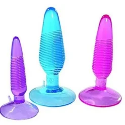 Nanma Twirly Trio Jelly Butt Plug Set In 3 Grössen. 1er Pack (1 X 3 Stück)